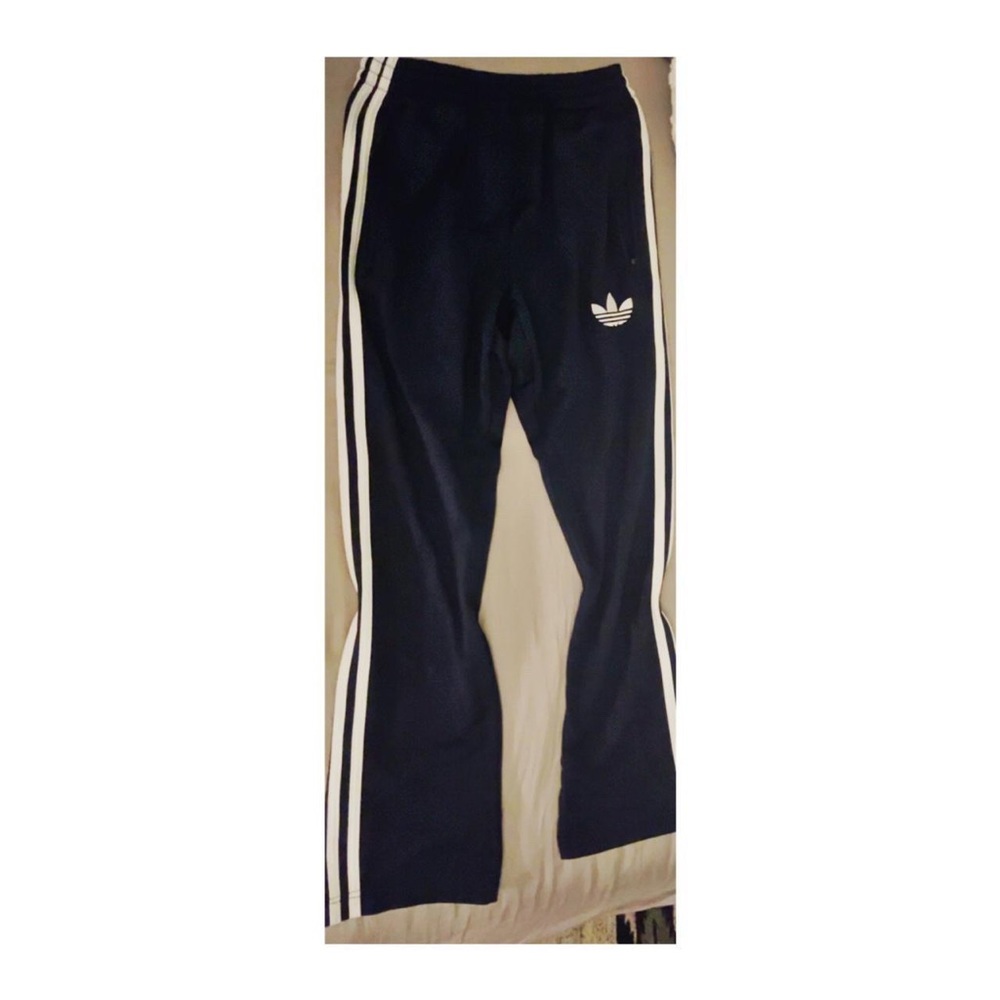 cute thrifted adidas track pants